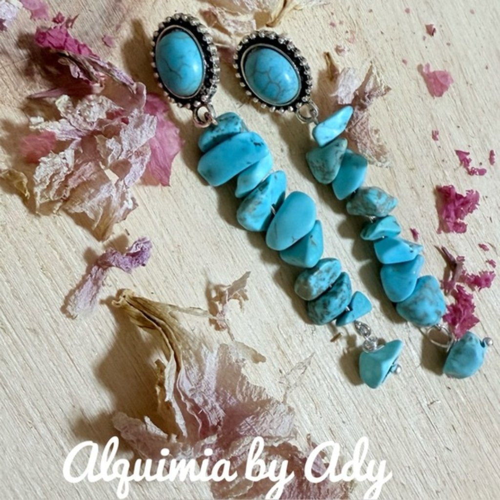Coastal Cowgirl Turquoise Cluster Dangles Shoulder Duster 54$